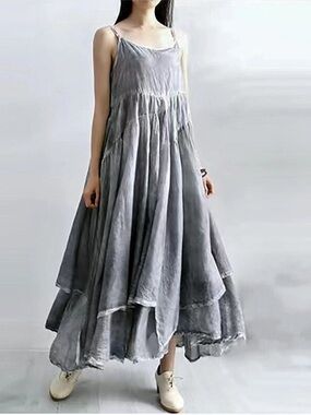Gray Maxi Dress